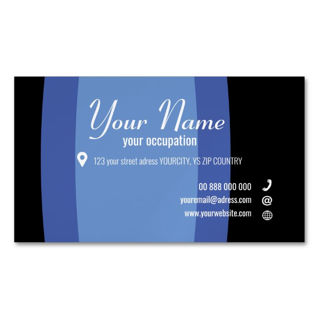 PARENTHESE Collection Business Card Magnet (Front)