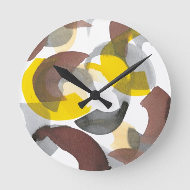 Parenthesis II Round Clock (Front)