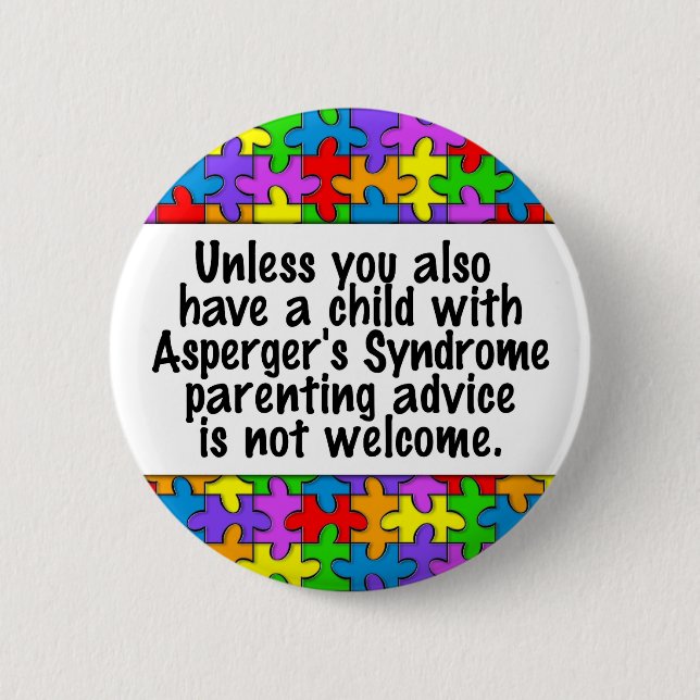 Parenting Advice 2 Inch Round Button (Front)