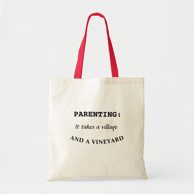 Parenting- Funny Saying Tote (Front)