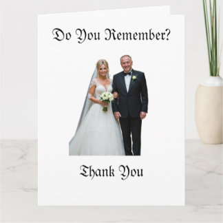 Parents' 25th Wedding Couple Photo Surprise Thank You Card