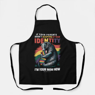 Parents Accepting Im Your Mom Now Bear Hug LGBTQ  Apron
