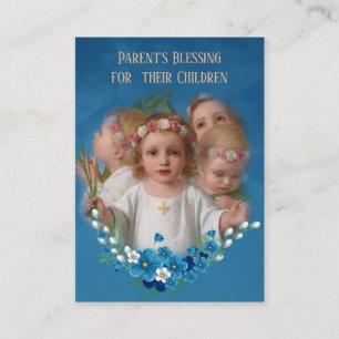 Parent's Blessing for their Children Holy Card