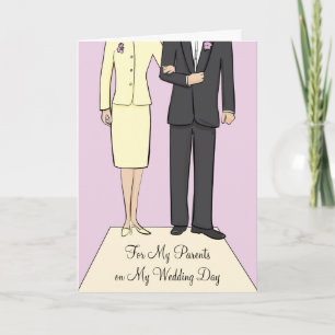 Parents Carte de remerciements Mariage