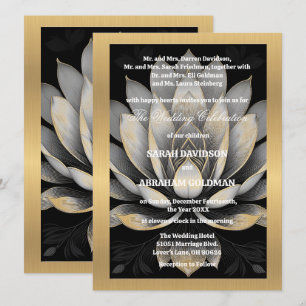 Parents divorcés classiques Invitations de mariage