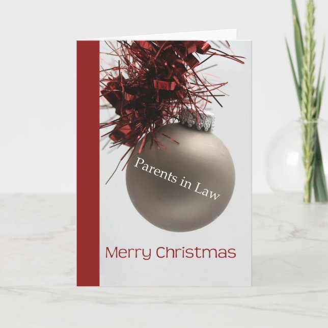 parents en droit Joyeuse carte Noël (Devant)