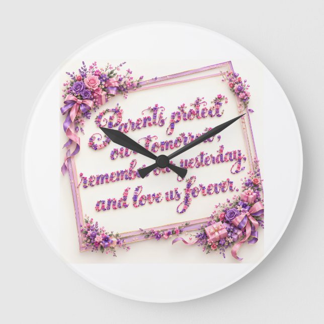 Parents gift  large clock (Front)