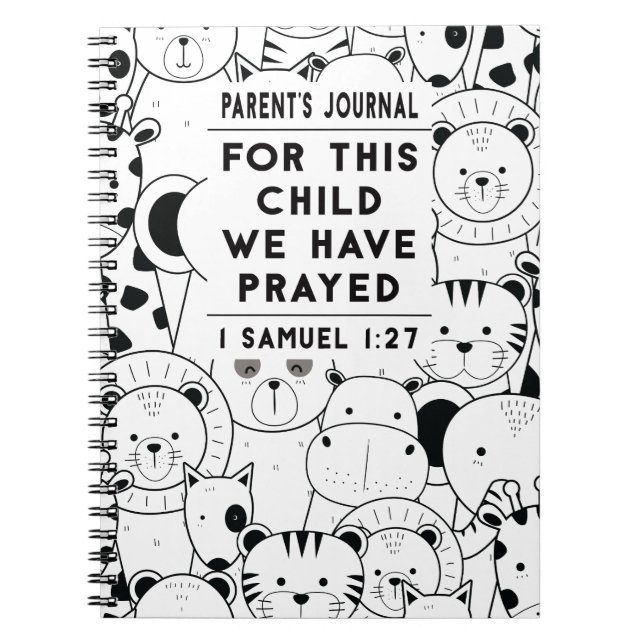 Parent's Journal For This Child We Have Prayed (Front)