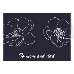 Parents maman et papa Mariage Merci