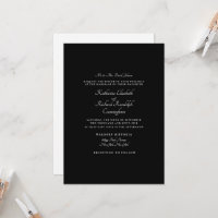 Parents Mariages noirs formels Invitation d'un lie