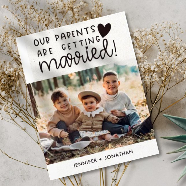 Parents mariés enfants faire-part (Créateur téléchargé)