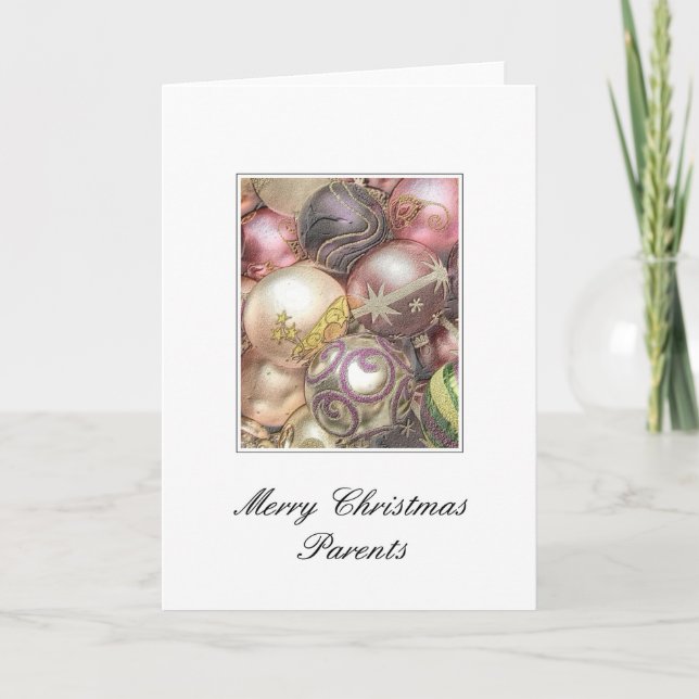 Parents  Merry Christmas card (Front)
