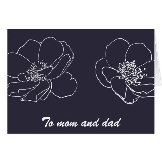 Parents Mom and Dad Wedding Thank You (Front Horizontal)