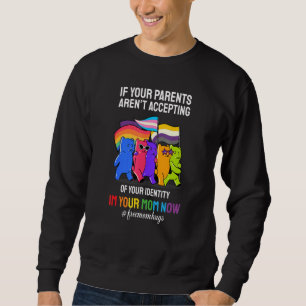 Parents Not Accepting Identity Im Your Mom Now Gay Sweatshirt