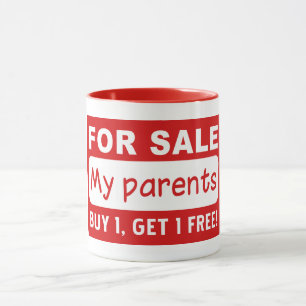 PARENTS POUR VENDRE des tasses personnalisées