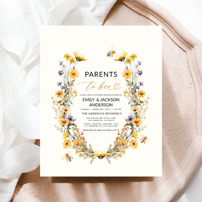 Parents to Bee Wildflower Couples Baby Shower (Creator Uploaded)