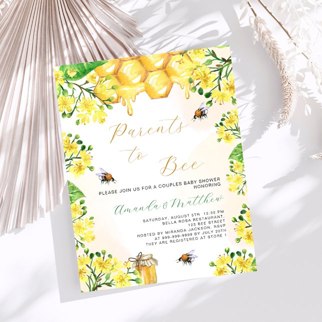 Parents to bee yellow florals budget Baby Shower (Creator Uploaded)