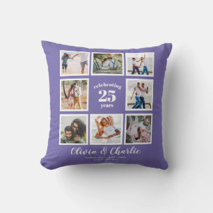 Parents Wedding Anniversary PHOTO Custom Branded Throw Pillow