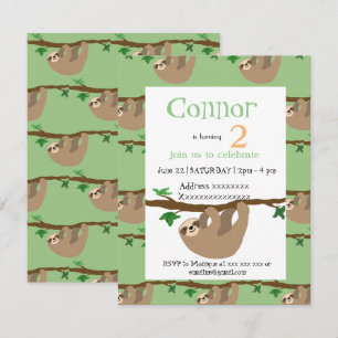 Paresse mignonne, invitation de fête