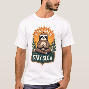 Paresseux Méditant Vintage T-Shirt Relaxé de l'Esp
