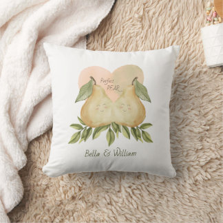 Parfait Coussin jumeau Pear avec des noms personna