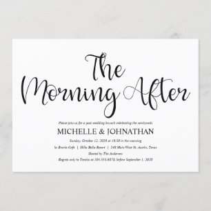 Parfait Mariage de poste rustique Invitations Brun