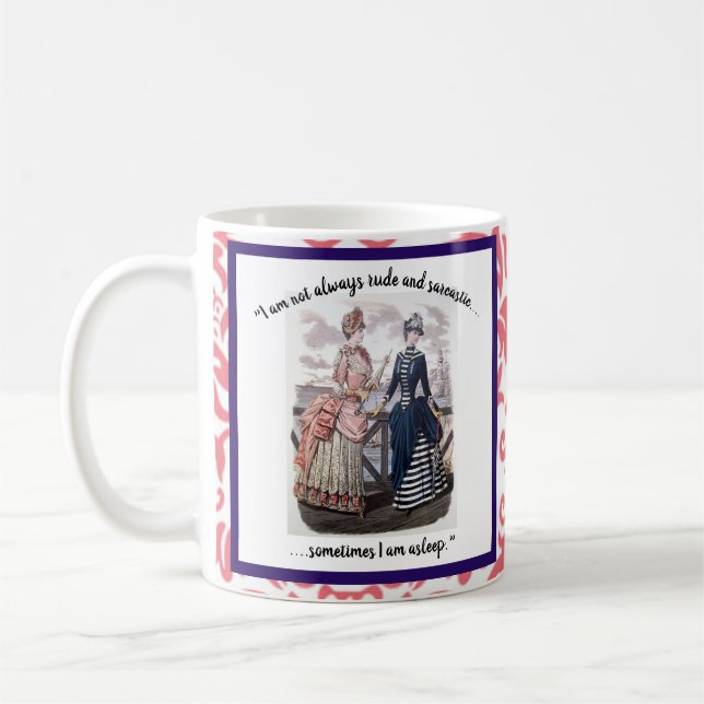 "Parfois je ne suis pas grossier" Mug humoristique (Gauche)