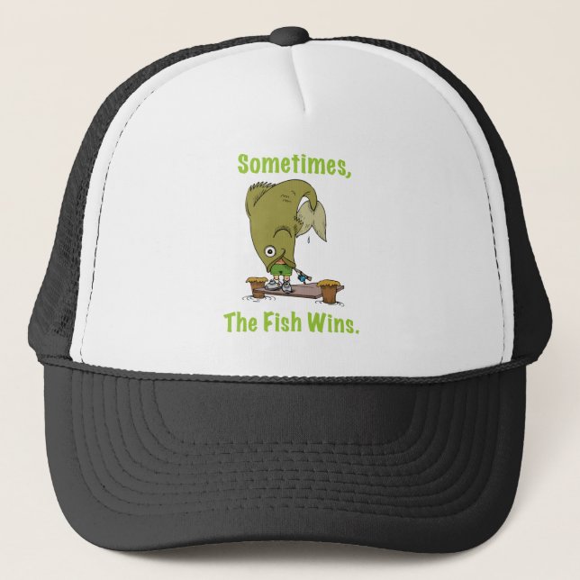 Parfois le poisson gagne le casquette (Devant)