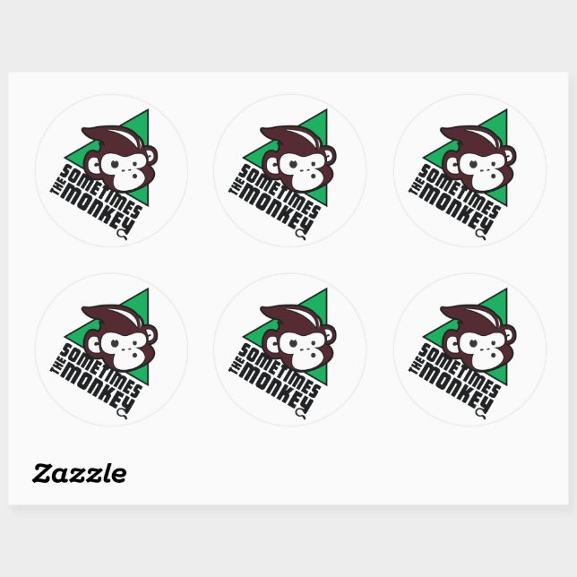 Parfois le Sticker à singe (Feuille)