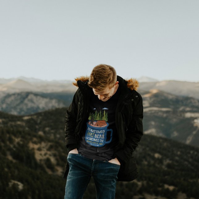 Parfois on mange l'ours dehors | T-shirt homme (Créateur téléchargé)