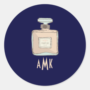 Parfum Bottle Illustration Envelope Seal