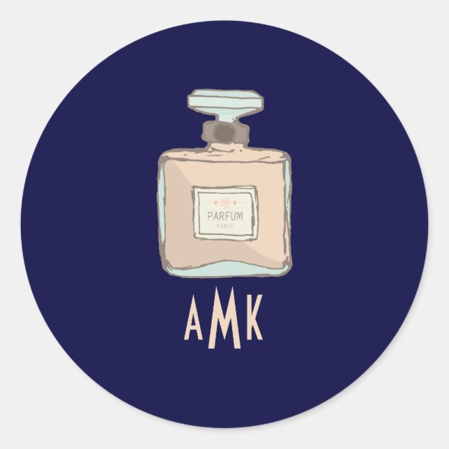 Parfum Bottle Illustration Envelope Seal (Front)