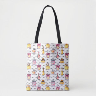 Parfum Bottle Pattern Tote Bag