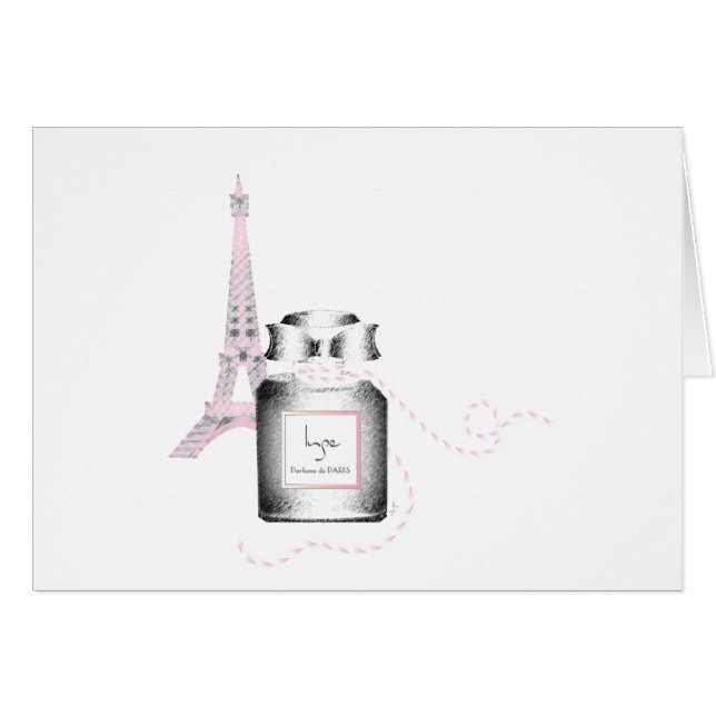 Parfum Bottle with Eiffel Tower and Rope (Front Horizontal)