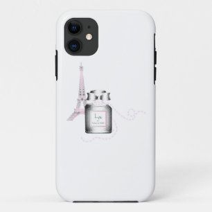 Parfum Bottle with Eiffel Tower and Rope iPhone 11 Case