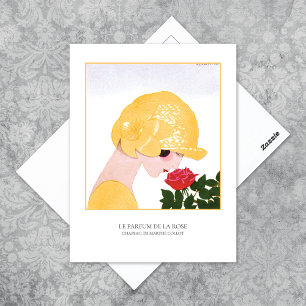 Parfum de la Rose Marty Art Deco Postcard