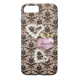 Parfum & Pearls Taupe Damask iPhone7PlusTough Case