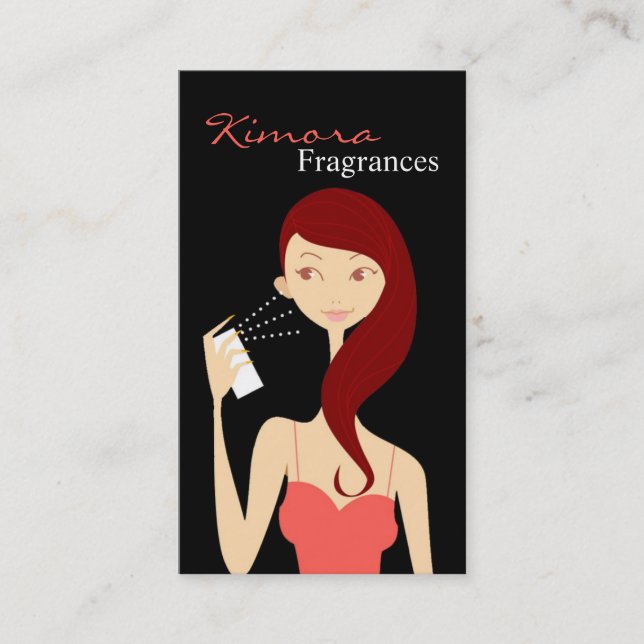 Parfum Vector Boutique Carte de visite fille (Devant)