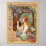 Parfumerie Violet Poster<br><div class="desc">Vintage art nouveau. Vintage ads</div>