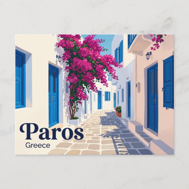 Parikia, Paros Greece Postcard (Front)