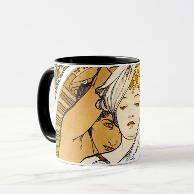 Paris 1900, Alphonse Mucha Mug (Front Left)