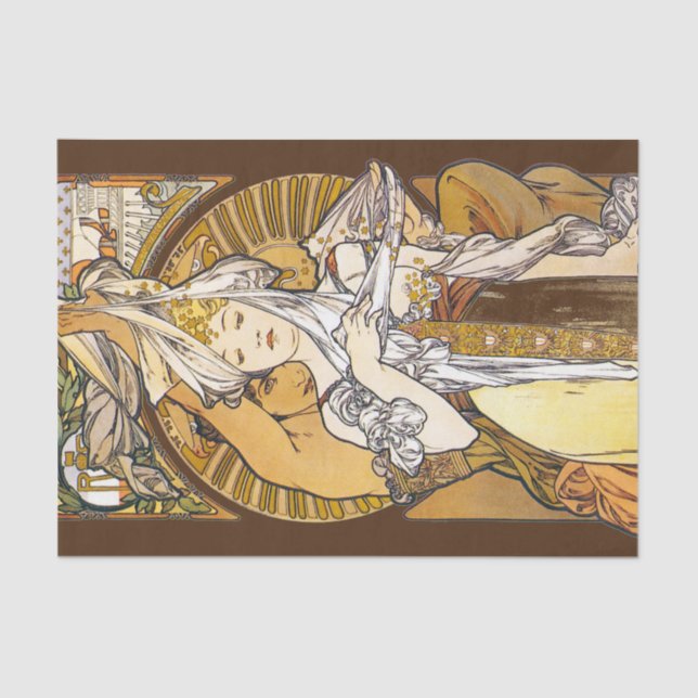 Paris 1900, Alphonse Mucha Tissue Paper (Front)