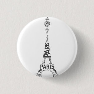 Paris 1 Inch Round Button