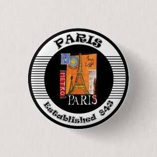 Paris 1 Inch Round Button