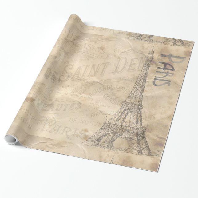 Paris 1A-1B Image Options Wrapping Paper (Unrolled)