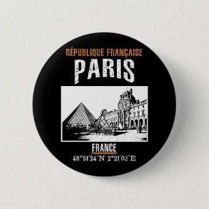 Paris 2 Inch Round Button