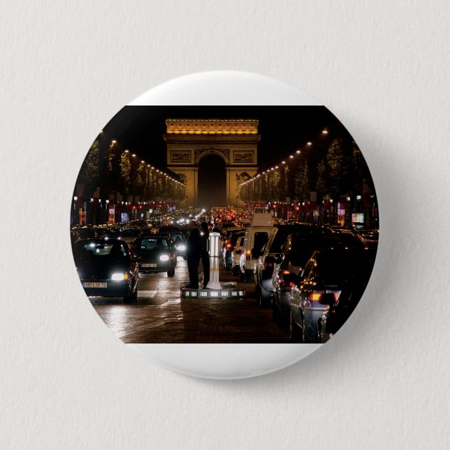 Paris 2 Inch Round Button (Front)
