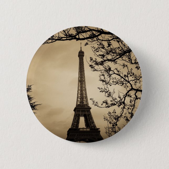 Paris 2 Inch Round Button (Front)