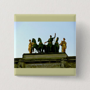 Paris 2 Inch Square Button