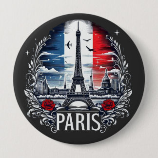 paris 4 inch round button